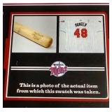 2003 Playoff Torii Hunter Game-Used Jersey Autograph Card - #d/140