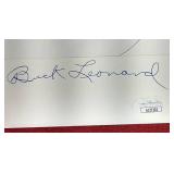 Buck Leonard Autograph - W/COA