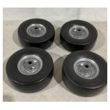 SET OF 4 - Treadless Tires - 9/3.50-4