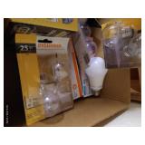 Box Of Misc. Light Bulbs - New In Box