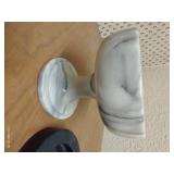 Italian Marble Ash Tray & Pedestal Dish