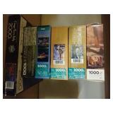 (6) 1,000 Piece Puzzles & (1) 2,000 Piece Puzzle - New In Box