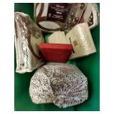 Bin Of New King Size Sheets, Pillow Cases, & Shower Curtains