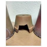 (3) Decorative Terra Cotta Pots