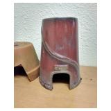 (3) Decorative Terra Cotta Pots