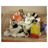 Tub Of PVC, Tape, & Rope Caulk