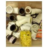 Tub Of PVC, Tape, & Rope Caulk