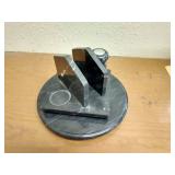 Italian Marble Lazy Susan, Salt Shaker, And Salt/Pepper/Napkin Holder