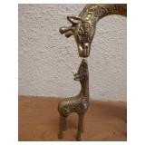 Set Of Brass Giraffes From Thailand