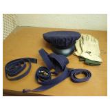Military Hat, Gloves, And Suspenders