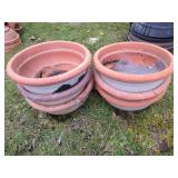 (6) Terra Cotta Planters