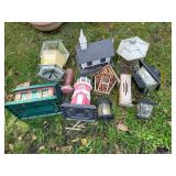 Large Lot Of Bird Feeders & Bug Homes
