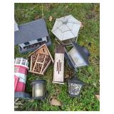 Large Lot Of Bird Feeders & Bug Homes