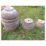 (10) Shallow Terra Cotta Planters - Various Sizes