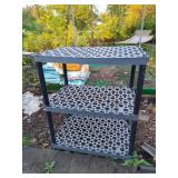 Heavy Duty Plastic 3-Shelf Outdoor/Garden Storage