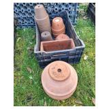 Terra Cotta Medium To Small Pots - Large Lot