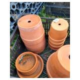 (13) Terra Cotta Misc. Pots & (6) Trays