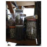 Right Side Shelf Jars Of Misc. Hardware