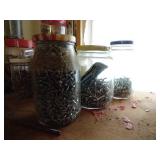 Multiple Jars Of Misc. Hardware