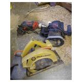 Electric Drill, Router, And Circular Saw