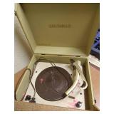 Vintage Record Player/Case