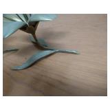 (2) Decorative Brass Flowers With Removable Petals