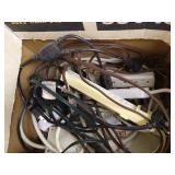 Box Full Of Power Cables & Power Strips