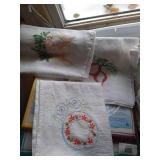 Kitchen Linens (Mostly New), Embroidered Linens