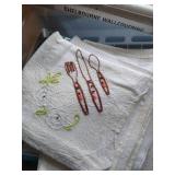 Kitchen Linens (Mostly New), Embroidered Linens