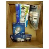 Box Of Brand New Light Bulbs