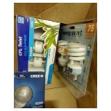 Box Of Brand New Light Bulbs