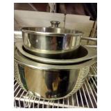 Double Boiler And Mixing Bowls - Like New Items