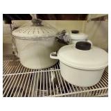 Misc. Cookware - Micro Rice Cooker, Enamelware, And Coffee Pot