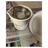 Misc. Cookware - Micro Rice Cooker, Enamelware, And Coffee Pot