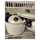 Misc. Cookware - Micro Rice Cooker, Enamelware, And Coffee Pot