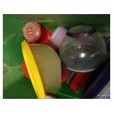 Plastic Food Storage Containers With Covers, And Soup Cups