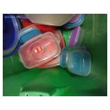 Plastic Food Storage Containers With Covers, And Soup Cups
