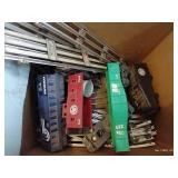 Lionel Train Tracks, Controller, Engine, And Cars