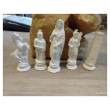 Plaster Chess Pieces