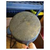 (3) Small Cast Iron Pots/Pans With Lids