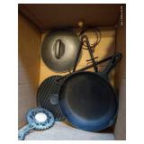 Cast Iron Skillet And Accessories