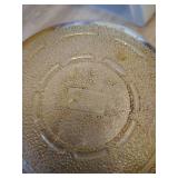 Box With Vintage Glass Pots, Pans, Casserole Dish With Lid, And Corning Vision