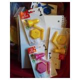 Office Tote With Paper, Notebooks, Pencils, And Sharpeners