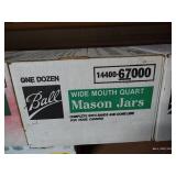 (3) Brand New Boxes Wide Mouth 1-Qt. Mason Jars