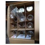 Box Of Canning Jars, Water Bath Canner, And Jar Grabber