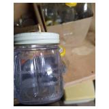 (2) Boxes Vintage Glass & Plastic Jars With Lids