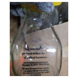 (2) Boxes Vintage Glass & Plastic Jars With Lids