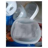 Misc. Kitchen Lot, Food Storage, And Glass Dishes