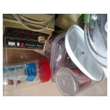 Misc. Kitchen Lot, Food Storage, And Glass Dishes