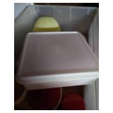 Box Of Vintage Tupperware - Mix N Pour
